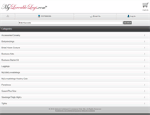 Tablet Screenshot of myloveablelegs.com